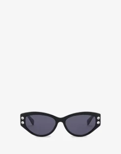 Moschino Sunglasses^Cat eye sunglasses with rhinestones