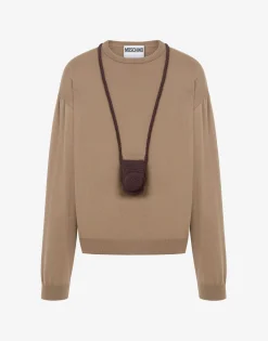 Moschino Knitwear^Cotton Pullover Camera Holder