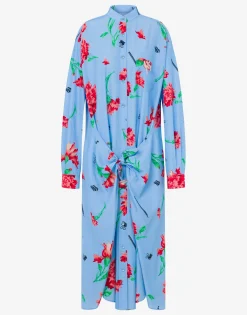 Moschino Dresses^Cupro Canvas Dress Carnation Print