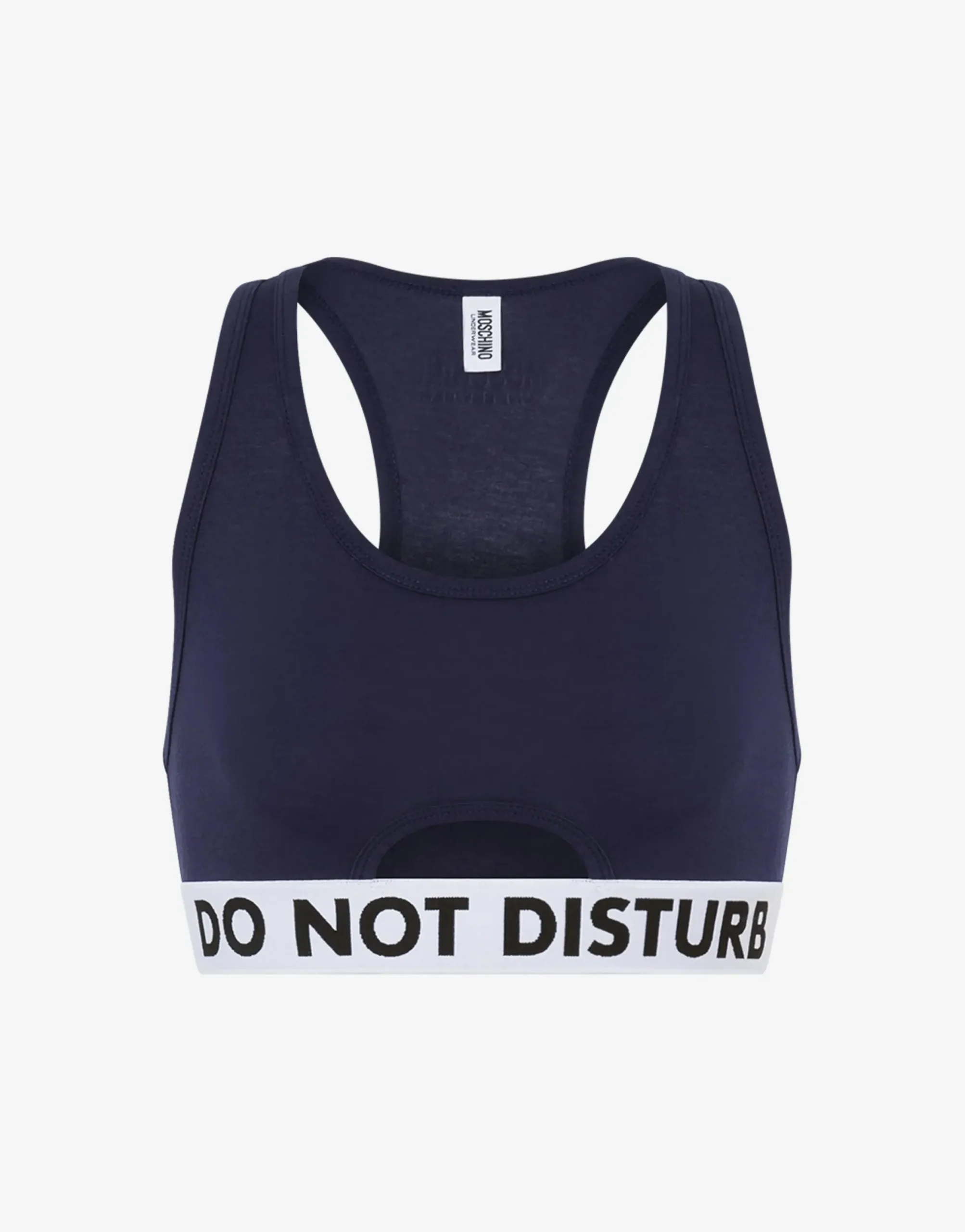 Moschino Underwear^Do Not Disturb Crop Top