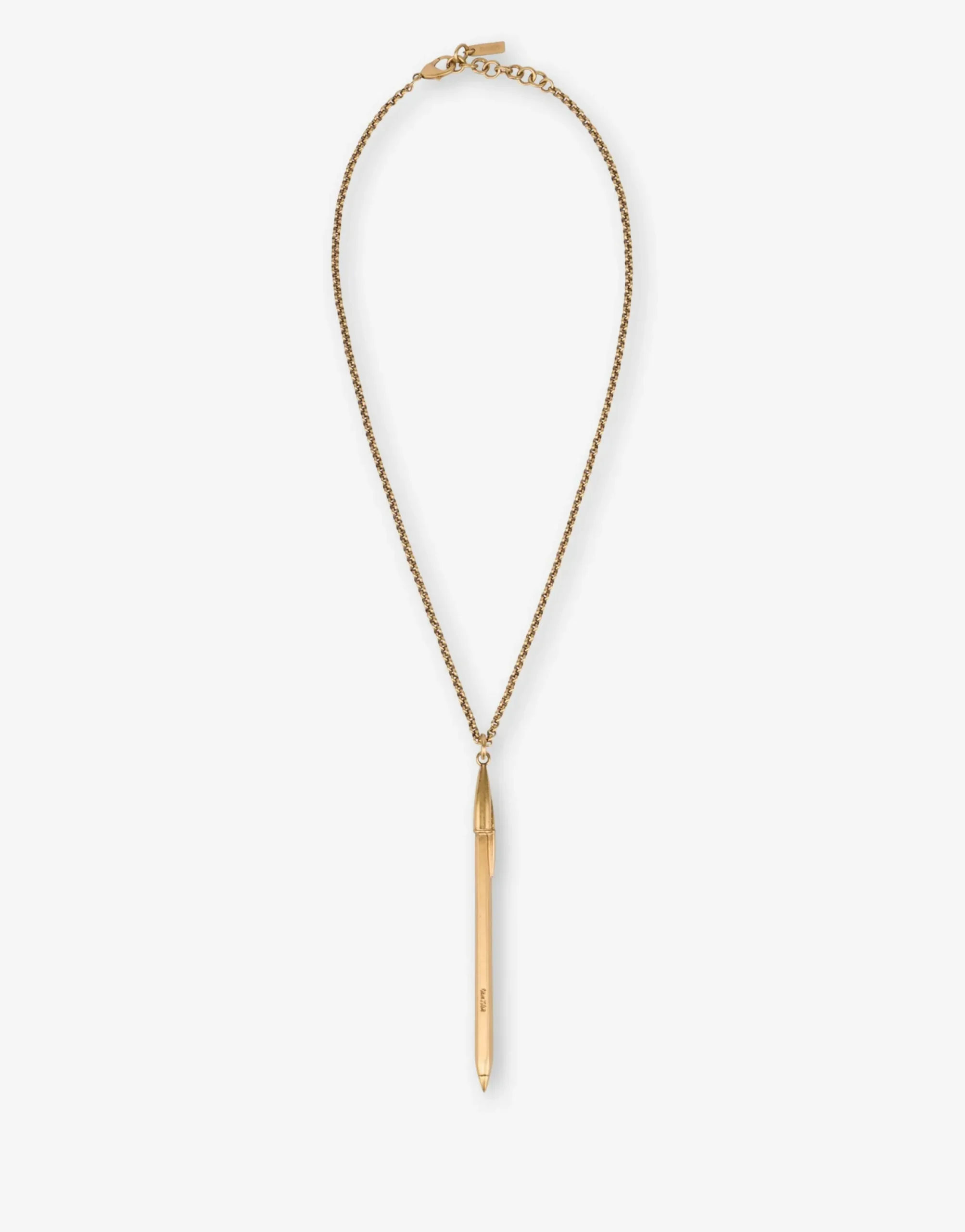 Moschino Jewelry^Feather pendant necklace