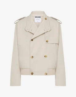 Moschino Coats & Outerwear^Gabardine Jacket Tailored Twist