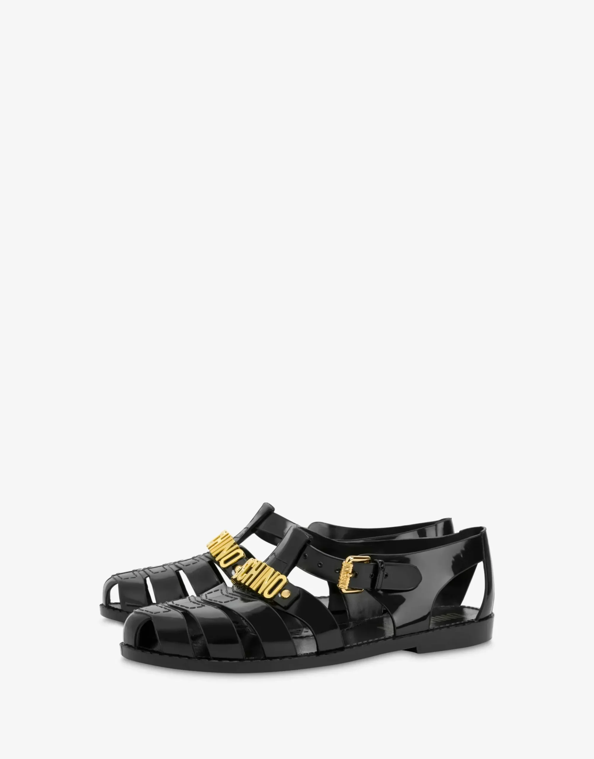 Moschino Sandals & Mules^Jelly sandals with Lettering logo