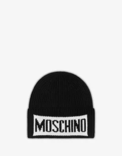 Moschino Hats & Gloves^Knit hat with logo