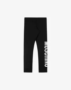 Moschino Girl^Logo Print jersey leggings