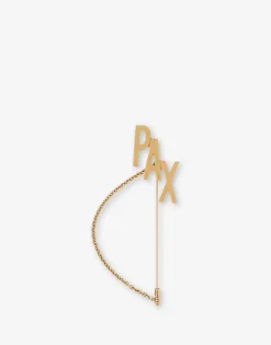 Moschino Jewelry^Maxi pin with PAX chain