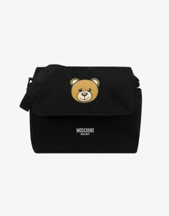 Moschino Baby Accessories^Mom Bag with Changing Mat Teddy Print