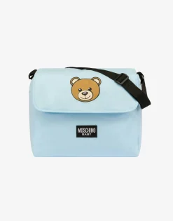 Moschino Baby Accessories^Mom Bag with Changing Mat Teddy Print