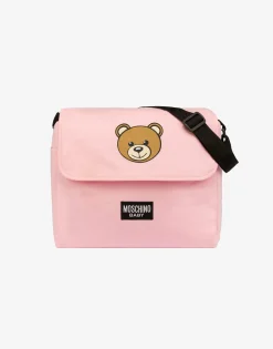 Moschino Baby Accessories^Mom Bag with Changing Mat Teddy Print