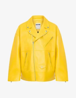 Moschino Jackets^Nappa Biker Smiley®