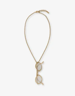Moschino Jewelry^Necklace with Glasses Pendant