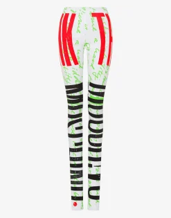 Moschino Pants & Shorts^Organic jersey leggings 'Think Twice'
