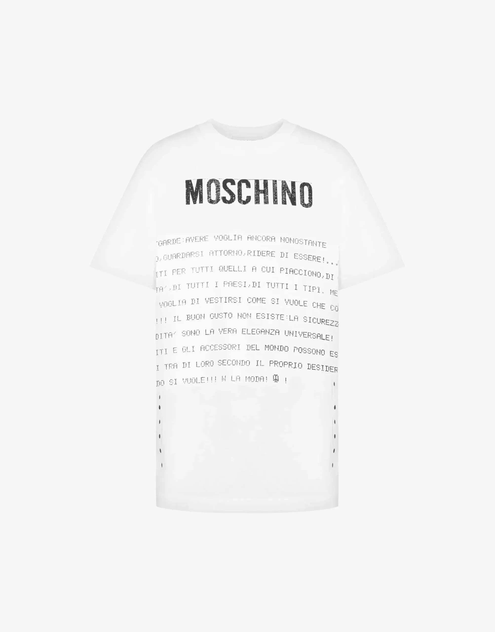 Moschino T-shirts & Sweatshirts^Organic Jersey T-shirt Archive Message