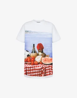 Moschino T-shirts & Sweatshirts^Organic Jersey T-shirt Italian Inspiration