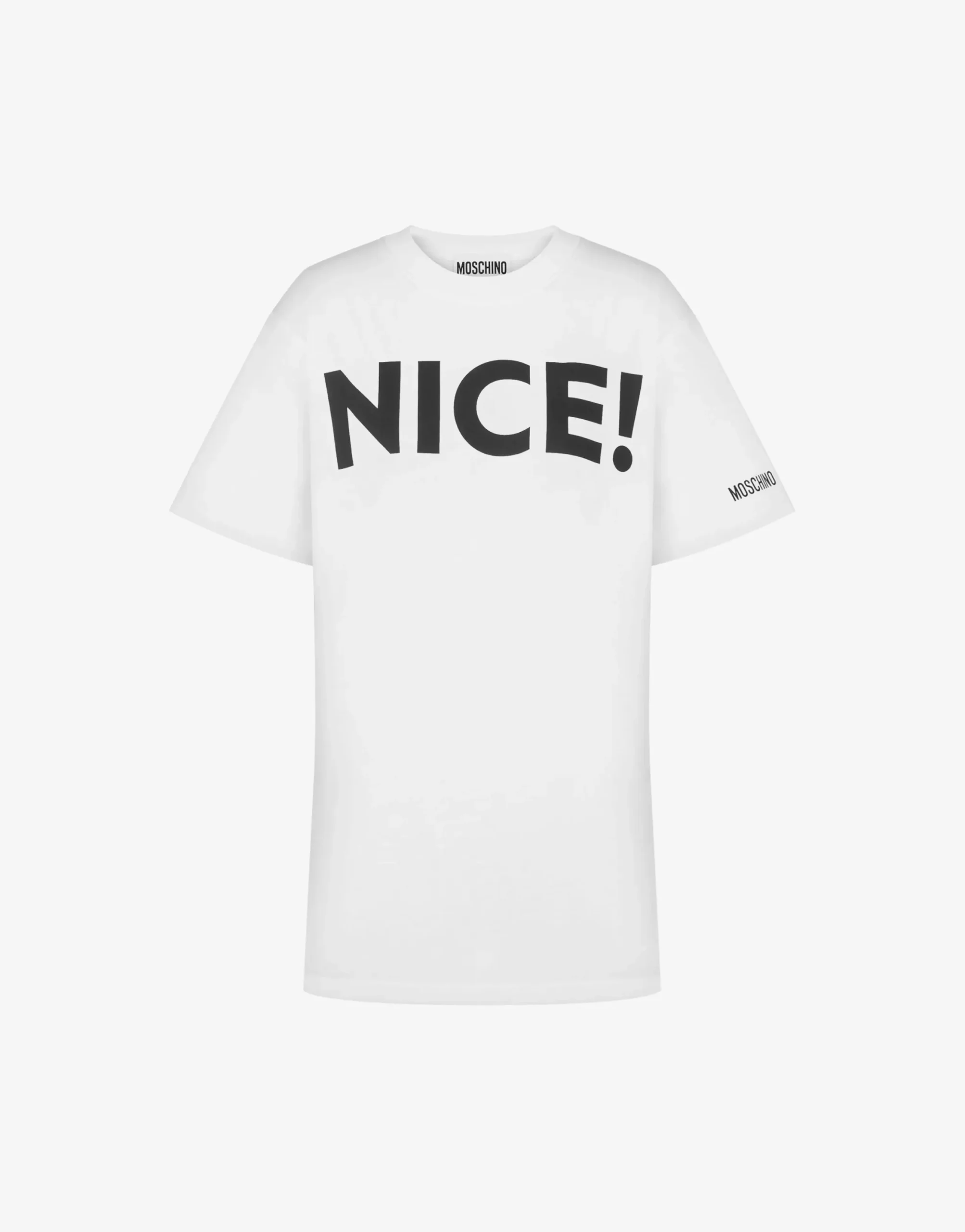 Moschino T-shirts & Sweatshirts^Organic jersey T-shirt 'Nice!'