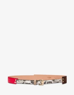 Moschino Belts^Patchwork belt