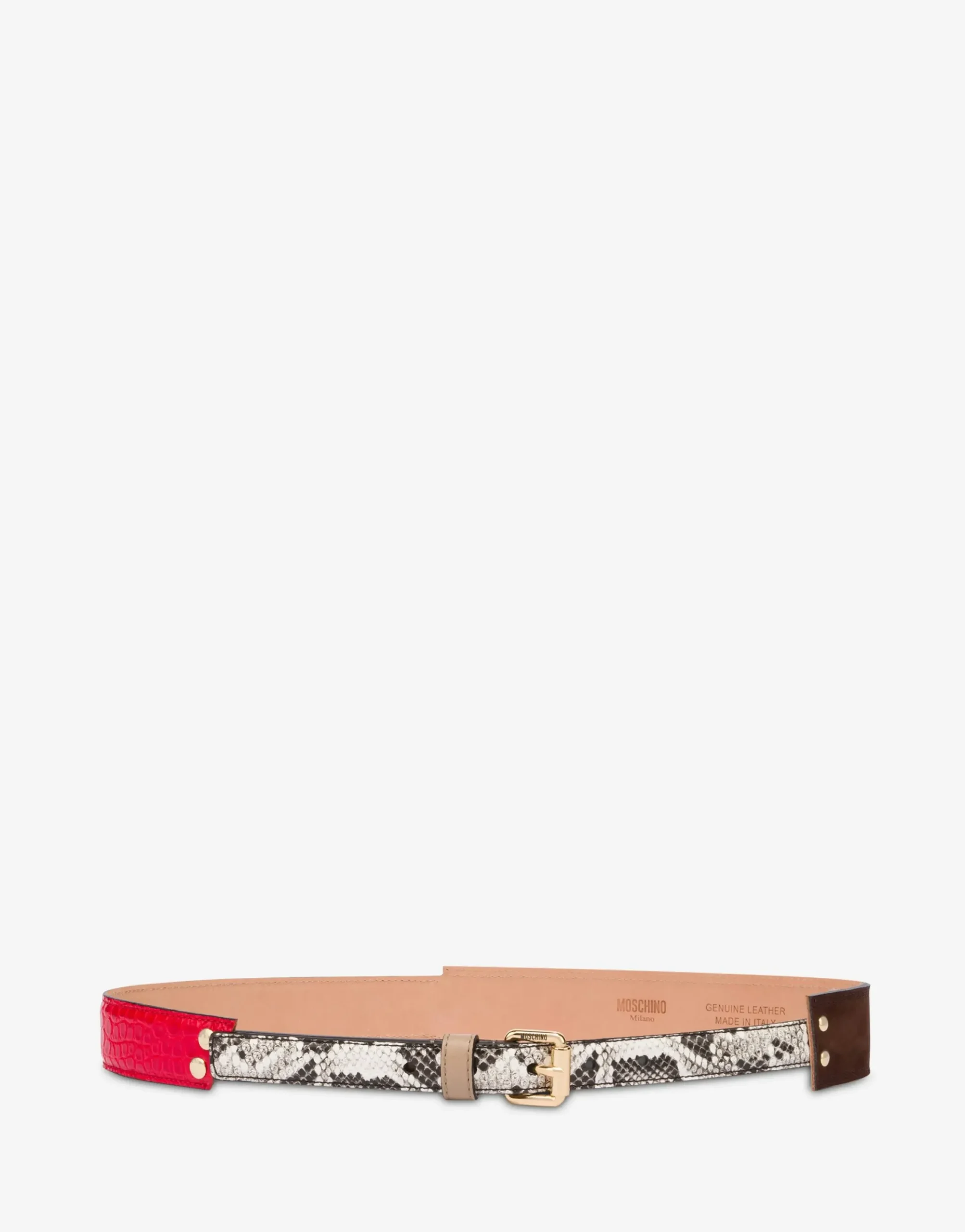 Moschino Belts^Patchwork belt