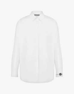 Moschino Shirts^Poplin Shirt Wristwatch Print