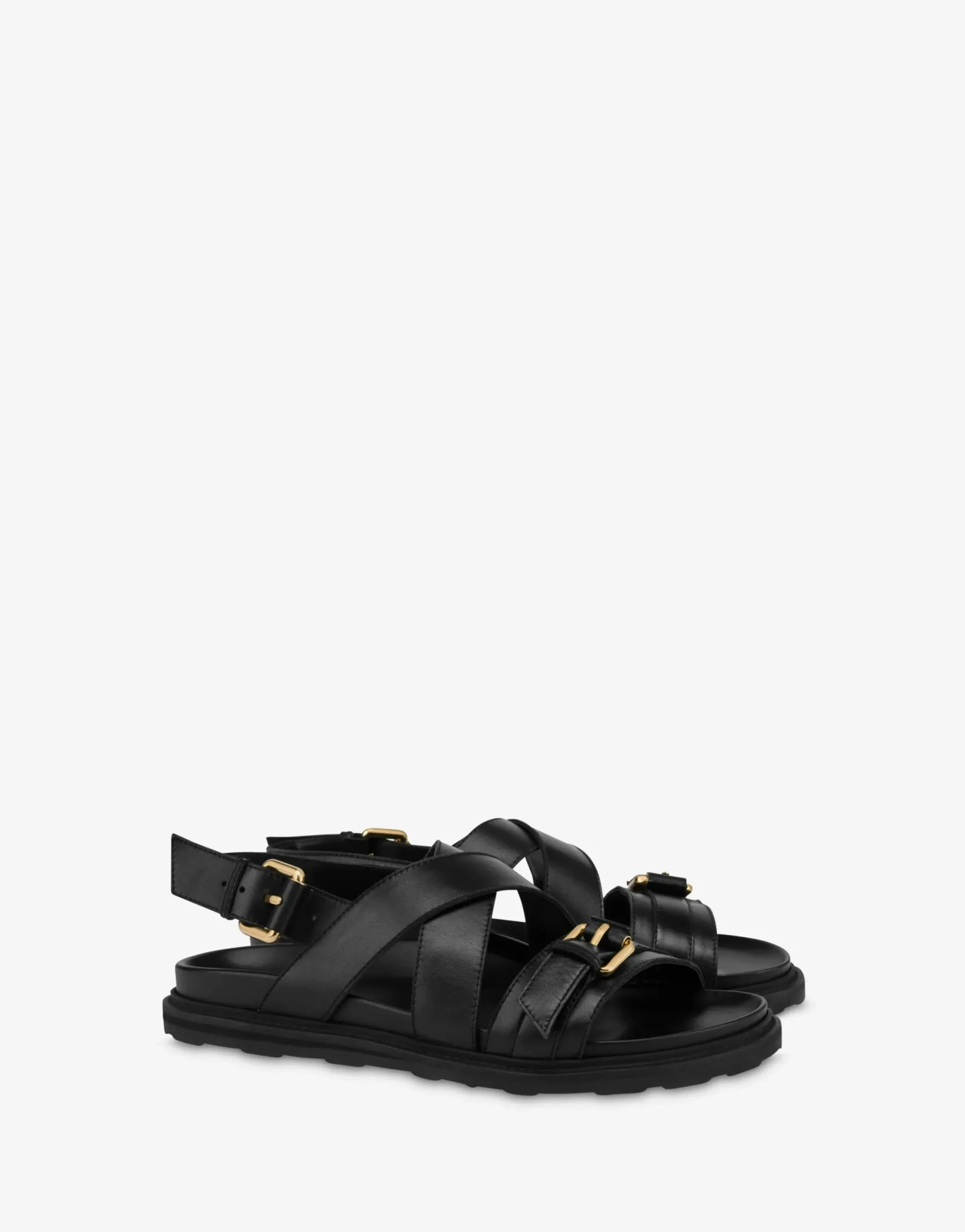Moschino Sandals & Mules^Sandals in calf leather with buckles
