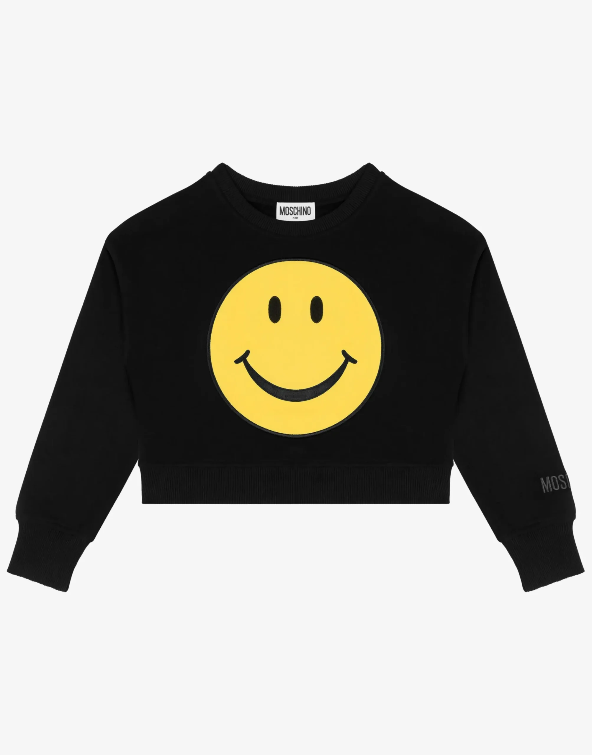 Moschino Girl^Smiley® Patch cotton sweatshirt