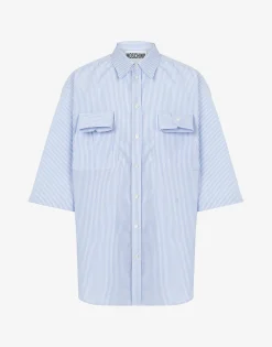 Moschino Shirts^Striped Poplin Shirt Cuff Details