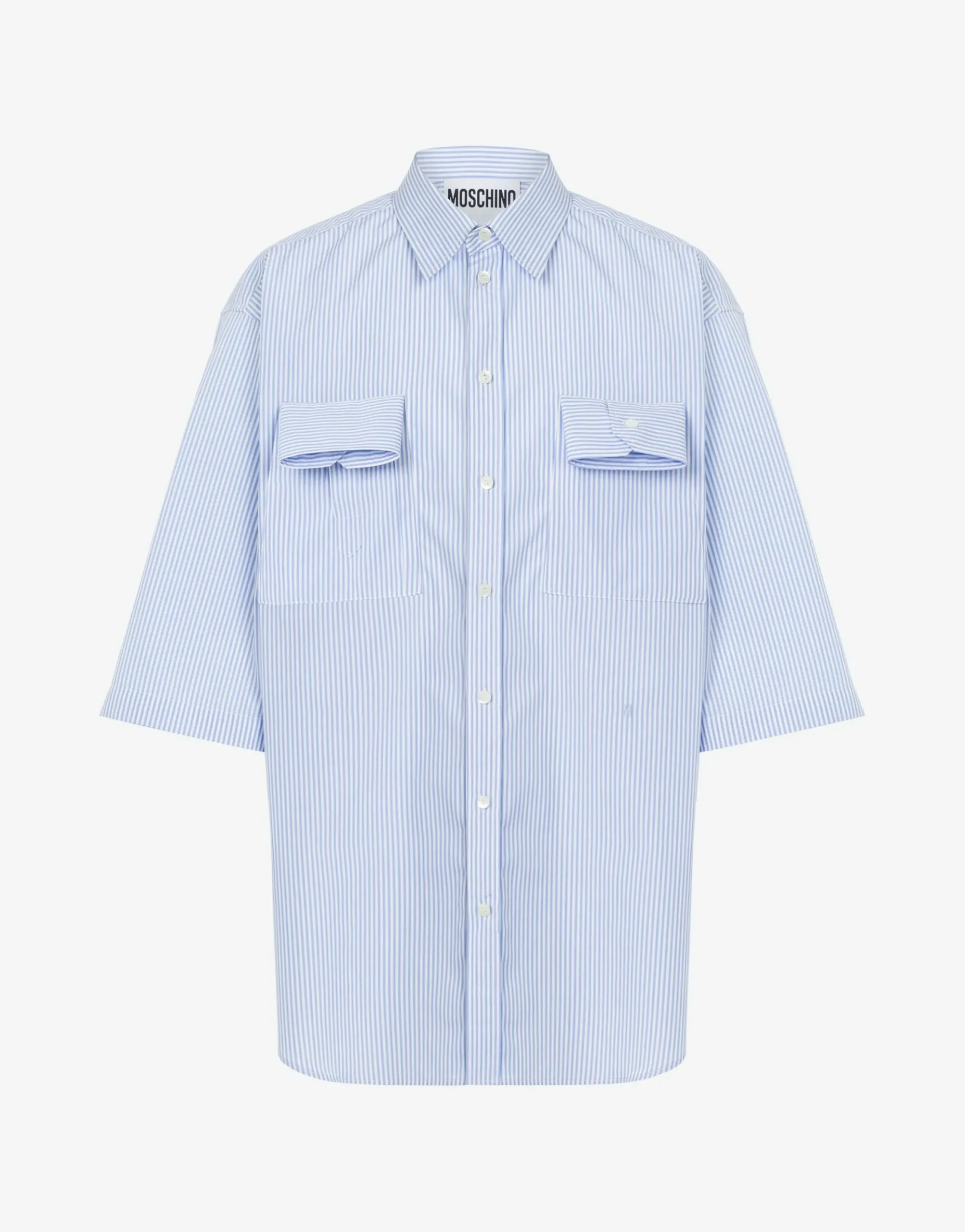 Moschino Shirts^Striped Poplin Shirt Cuff Details