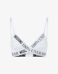 Moschino Underwear^Striped Stretch Jersey Bra