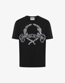 Moschino T-shirts^T-shirt Maxi Laurel Crown Embroidery