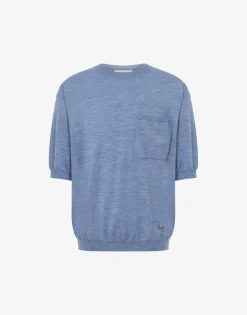 Moschino Knitwear^Wool and Silk Sweater Golden M