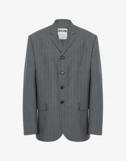 Moschino Jackets|Co-ords^Wool Pinstripe Jacket