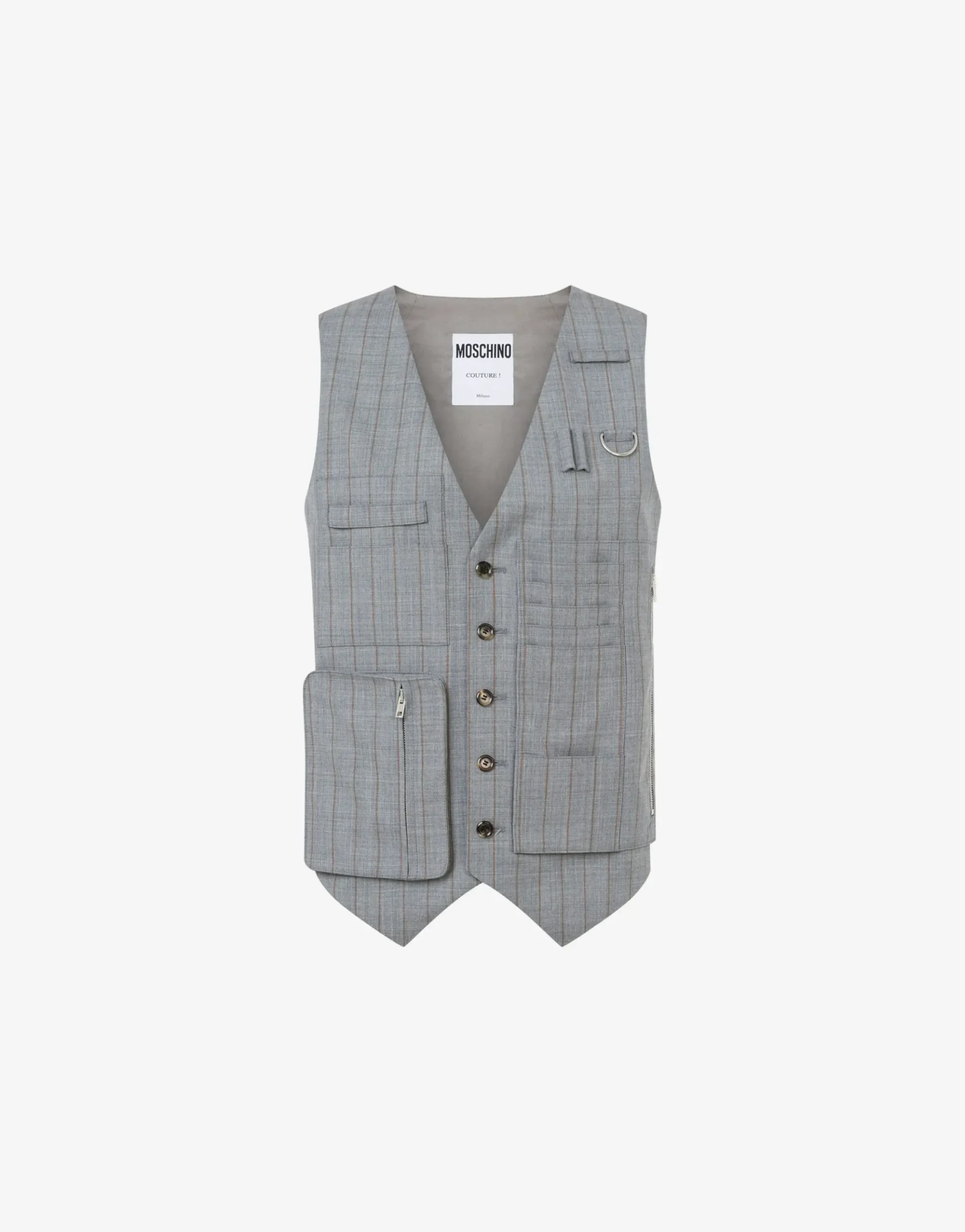 Moschino Jackets|Co-ords^Wool Pinstripe Waistcoat Office Inspiration